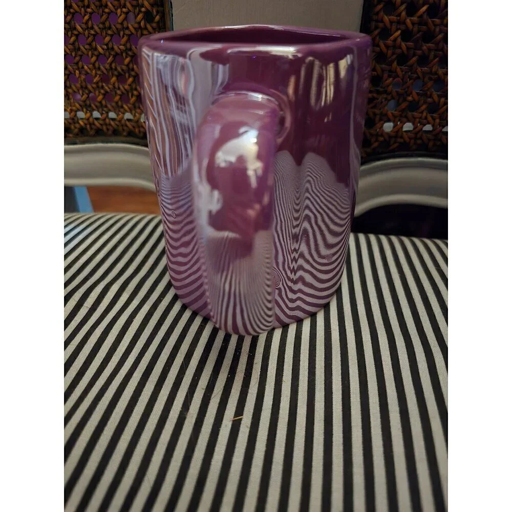 Rae Dunn Halloween Drink Up Witches Purple Luster Mug